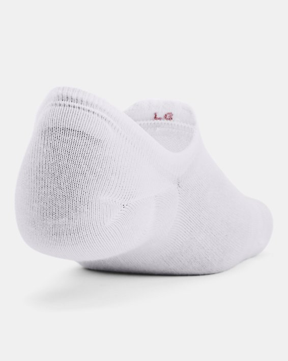 Unisex UA Ultra Lo – 3-Pack Socks in White image number 2